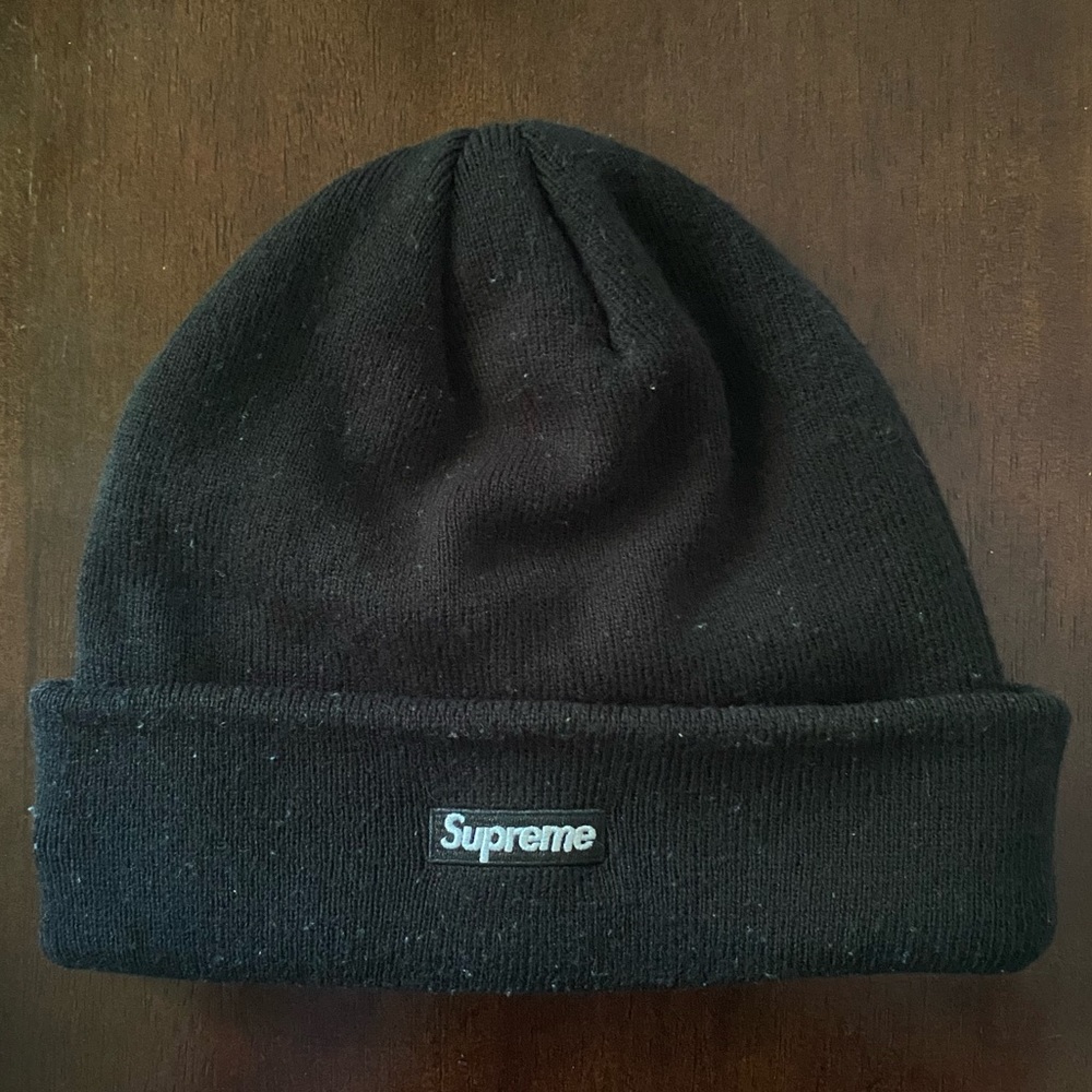 Black Supreme Mohair Beanie